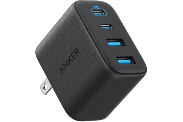 Anker Zolo Charger (50W, 4 Ports) ブラック | 最大70Wの高出力と4ポートをコンパクトな1台に。スマホからノートPCまでまとめて充電。USB-C 充電器 急速充電器 70W PD 充電器 iPhone MacBook 4ポート
