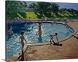 Andrew Macaraプレミアムシックラップキャンバス壁アート印刷題名水泳プール、1999 40" x 30" 1048518_24_40x30_none