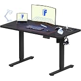 FlexiSpot 電動昇降デスク EF1Pro USB＆コンセント付き フック メモリ機能 耐荷重60kg 5年保証 120*60cm 黒+黒 | 天板120*60cm 充電可能 収納 在宅ワーク オフィス用 高さ調節 安定 足(ブラック）+天板(