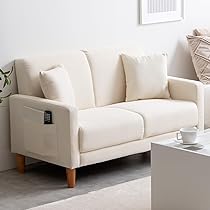 Amazon｜家具350 ソファー 2人掛け 幅113 コンパクト ロー シンプル