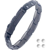 Amazon.co.jp: [はち] 二列 ゲルマニウムブレスレット 純度99.99