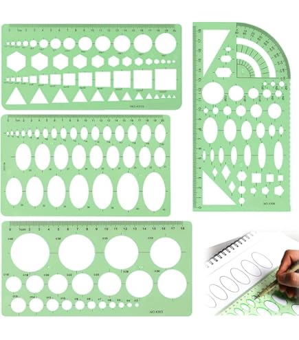 Amazon | ドラパス 楕円定規セット E250N ケース入 専門家用 31250N