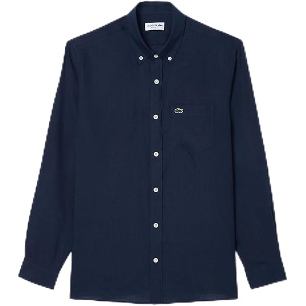 Amazon.co.jp: [Lacoste] [公式] リネンボタンダウンシャツCH5699