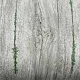 Peel & Stick Backsplash Wood Pattern Leaf Khaki Gray Contact Paper Self-Adhesive Wallpaper P9114-1 :