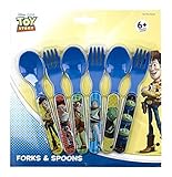 Toy Story Six Piece Fork & Spoon Set by Disney [並行輸入品]