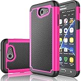 Samsung Galaxy j3 Emergeケース、Galaxy j3 ( 2017 )ケース、ASSTAR [耐衝撃] Hybrid Dual Layer Armor Defender Prot
