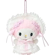 サンリオ ホワイトフリルデザインシリーズ マイメロディ ぬいぐるみ　マスコット マイメロディ マスコットホルダー（ホワイトフリル）｜サンリオ