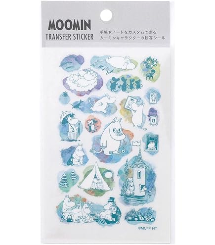 Amazon.co.jp: 箔押し 転写シール ムーミン 【B】 MM113 B : 文房具