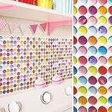 【モザイクタイル シール モザイクタイル シート ガラス風】3Dシール モザイクタイルシール2セット キャンディ(B606-2-S6)