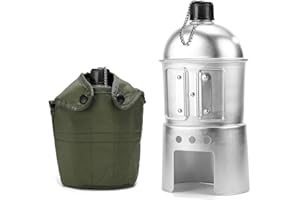 キャンプ セット ポケットストーブ セット水筒メスティン 軍ボトル カップ 薪ストーブセット 飯ごう 飯盒調理器具セット弁当箱ステンレス鋼 ミリタリー キャンプ アウトドア 登山 キャンティーンカップ 収納バッグ付きバーベキュー BBQ用 炊飯器