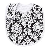 Baby Elephant Ears TUCK & TIDY Baby Bib (Black Dandy Damask) by Baby Elephant Ears [並行輸入品]