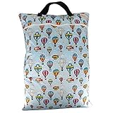 Large Wet Dry Hanging Stroller Pockets Pail Bag for Baby Cloth Diaper Nappy Bag - OHBABYKA (one size