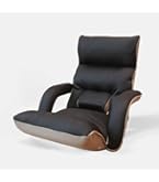 Amazon｜WAVV 座椅子 ひじ掛け付き ハイバック 低反発 背もたれ・頭部