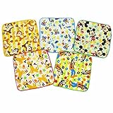 ディズニー ミニタオル ハンカチ タオル 5枚セット ミッキー ドナルド 15×15cm fpo-5pmt03