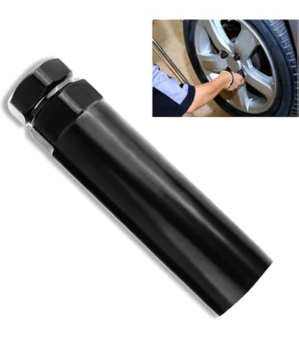 2-Piece Black Spline Lug Nut Socket Key Set - Fits 7 Spline Lugs (19mm/3/4" Etc)