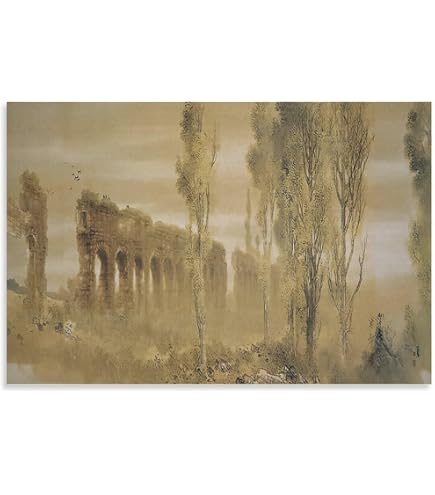 Amazon.co.jp: 堀江晴翠『水墨山水』日本画 : ホーム＆キッチン