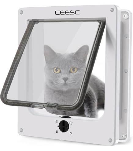 Amazon.co.jp: ZMBJ スマートキャットドア、マイクロチップキャット