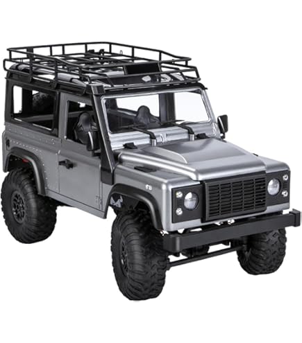 【新品・未使用】ラジコンLANDROVER ディフェンダー　グレー ラジコン】ハイイチ RCクローラーでトレイルクローリング