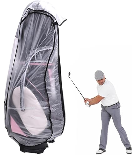 Amazon | ゴルフ キャディバッグ 防水 カバー 雨 コンパクト 収納