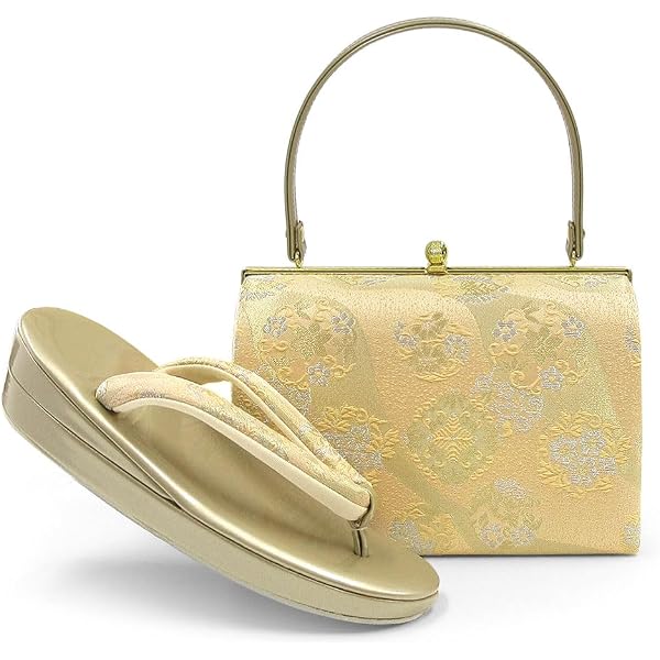Amazon | [Kyoto Kashin] 草履バッグセット 留袖 花模様 古典柄 礼装