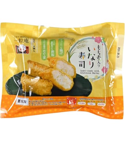 Amazon.co.jp: 【公式ストア】一粒庵 わさびいなり寿司(4個入り) 4