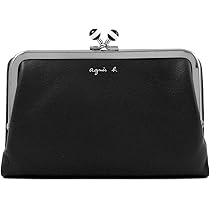 agnes b.■アニエスベー b.フラップ付ミニお財布 黒【汚れあり】 agnes b. アニエスベー 二つ折り財布 レザー ブラック - メルカリ