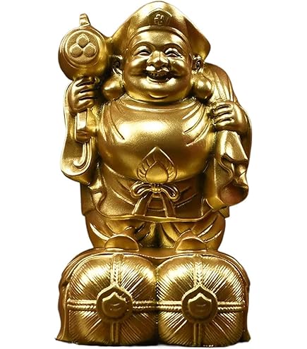 Amazon｜木彫仏像 七福神 置物 福禄寿 三体一組の仏像木製フィギュア