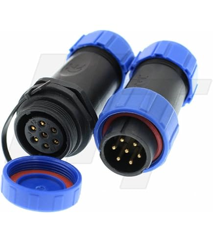HangTon HE29 22 Pin Stecker Wasserdicht IP68 – Gewindekupplung, 5A/250V, Für Outdoor & Industrie
