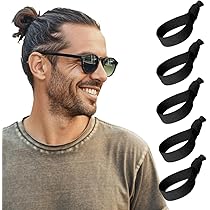 Amazon | [HAVHAF] 結び目付きメンズヘアタイ 男性用 - ダメージ