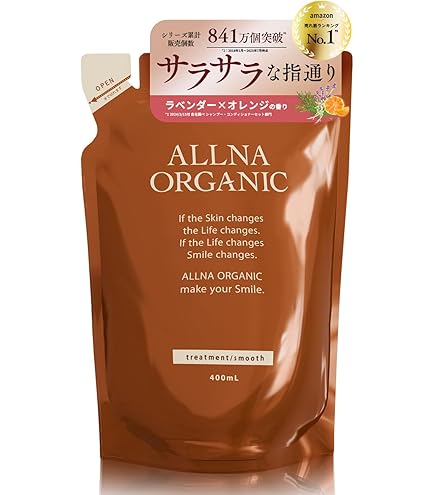 Amazon | オルナ オーガニック シャンプー 400ml スムース 詰め替え用