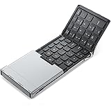 iClever Bluetooth ワイヤレス キーボード 折り畳み モバイルキーボード テンキー付き US配列 マルチペアリング Type-C充電 ipad ミニキーボード コンパクト スマホ用 iPad用 iPhone用 スタンド付き Windo