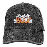 大人 デニム キャップハッピーハロウィン パンプキン かぼちゃ 今季最新 旅行 レジャー・キャップ カジュアル 紫外線対策 日よけ 小顔効果 プリント付き 無地 ブラック