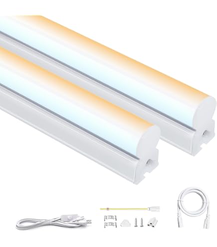 LED蛍光灯 20W形 器具一体型LED蛍光灯 T5 LED 直管 9W3セット Amazon