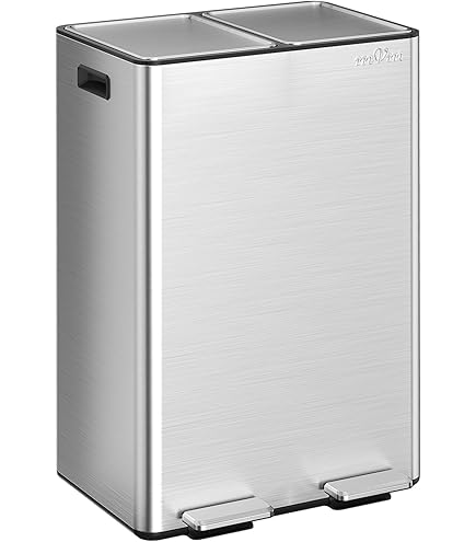 Amazon｜ゴミ箱 ダストボックス ペダル式 3分別 3×18L インナー