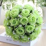 レンコス（Lemcos）　バラ　造花　人工観葉植物　飾りブーケ　ウェディング花束　 インテリア　プレゼント　綺麗　部屋飾り　気分転換　結婚式・美術館・ホーム・庭園・キッチン・オフィス・喫茶店