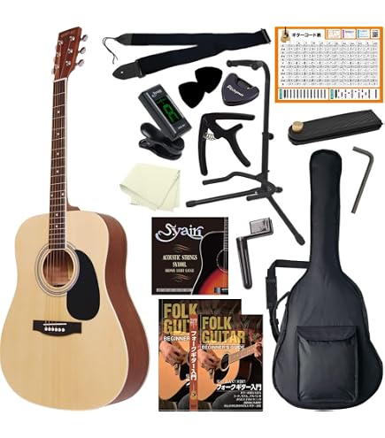 Amazon | LEGEND FG-15 Black アコースティックギター初心者12点セット