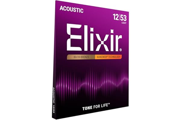Elixir Acoustic Guitar Strings, Nanoweb, 80/20 Bronze, 1set