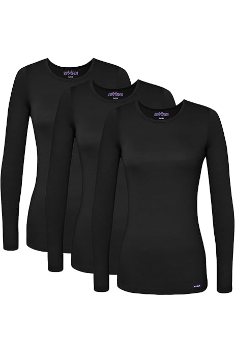 Under Scrub Tee Crew Neck Long Sleeve 