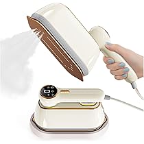 アイロン シワ伸び 立ち上がり25秒 ドライ・スチームアイロン両用 Amazon | アイロン スチームアイロン 【1台2役・10秒速熱・折畳式