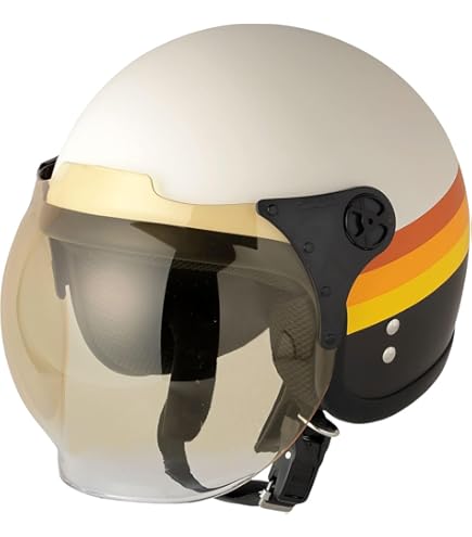 Amazon | FS-JAPAN 【石野商会】 ルノー Wシールドジェットヘルメット Amazon | FS-JAPAN 【石野商会】 ルノー Wシールドジェットヘルメット