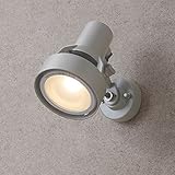 タカショー　ウォールスポットライト（100V）　シンプルLED スポットライト（LED色：電球色）　　●72324900　HFE-D28S シルバーグレー