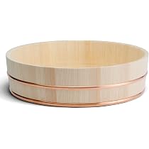 Amazon | 寿司桶 【飯台・飯切】 業務用 大きいサイズ (47.5cm 2升用