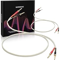 Amazon | ピンバナナプラグ付き14AWG OFCスピーカーケーブル、クラフト 
