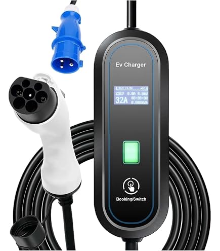 Amazon.co.jp: 家庭用 EV充電ケーブル 7m 指示灯16A 新型 100-240V全