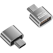 USB Type-C 変換アダプタ 超小型 タイプC to USB 2.0 Type C→USB-A変換アダプタ Cオス to USB-A 超小型 USB2.0 充電
