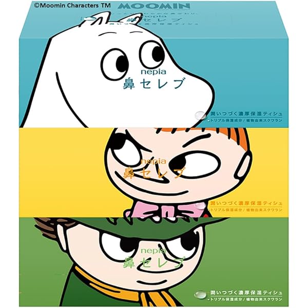 Amazon.co.jp: ネピア アンパンマン 鼻セレブ ティシュ 360枚(180組)×3