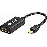 iVANKY Mini DisplayPort to HDMI 変換アダプタ【4K@60Hz/20cm】Thunderbolt to HDMI Apple Mac, MacBook Air/Pro, iMac, Surface Pro/Dock対応 