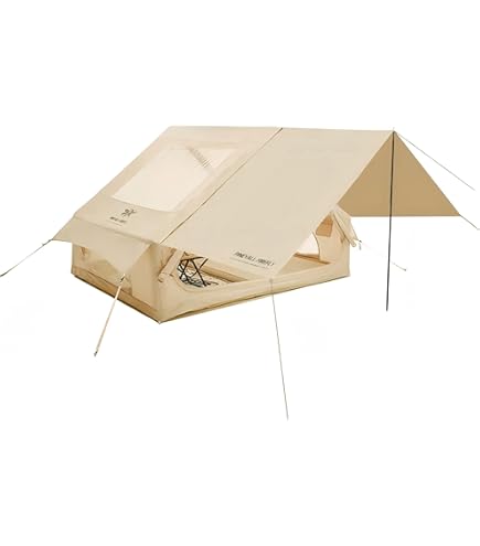 Amazon.co.jp: 3-5人用 充気式キャンプテント、6.3㎡・ワンタッチ設営