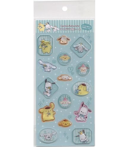 Amazon.co.jp: ハローキティ コットンパフィー シール COTTON PUFFY