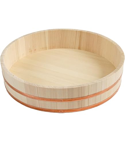 Amazon｜立花容器 寿司桶 銅タガ 飯台 日本製 約42cm 約1.5升